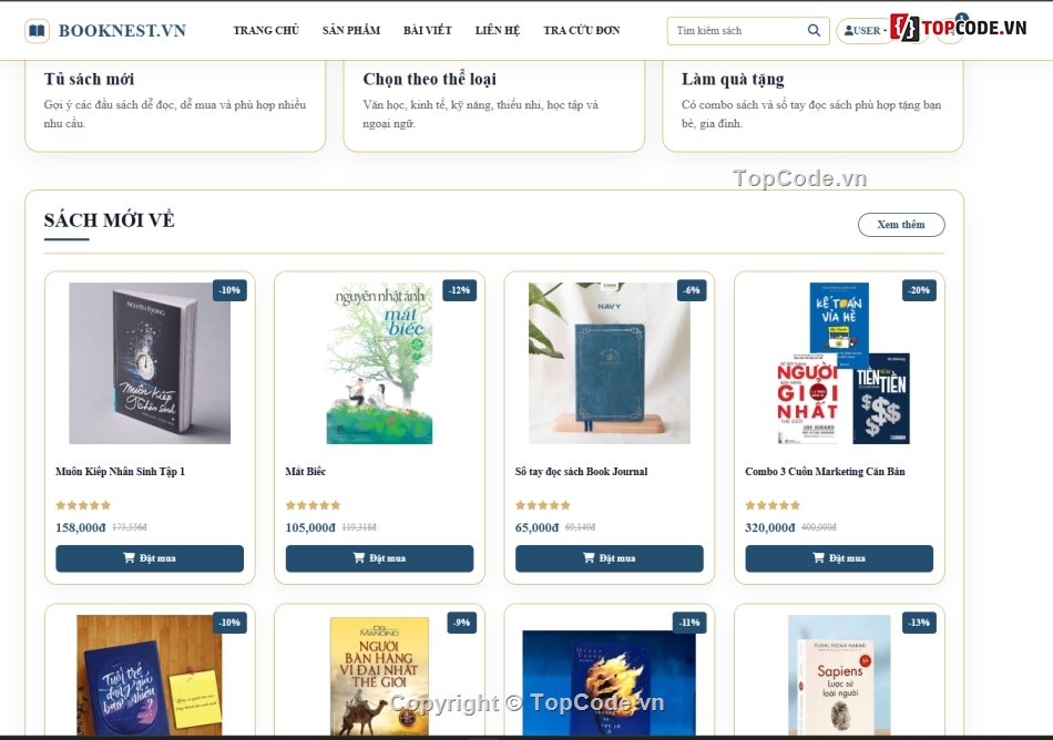 bán,sách bán,Website bán hàng bằng PHP